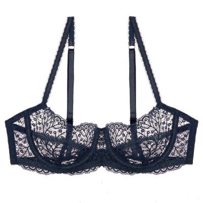 Fantasie Women's Allegra Vertical Seam Bra - Swiss Embroidery, Satin Straps, Unlined Underwire